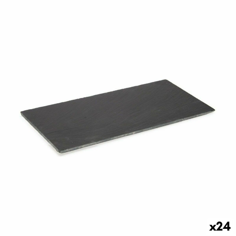 Tablett für Snacks Schwarz Tafel 30 x 0,651 x 15 cm (24 Stück)