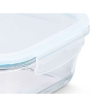 Boîte à lunch Vivalto C2-2800K Transparent Silicone Verre Borosilicaté 2,8 L 29,5 x 9 x 22,8 cm (6 Unités)