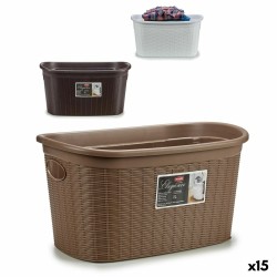 Panier à linge Stefanplast Elegance Plastique 35 L 37 x 26 x 57,5 cm (15 Unités)