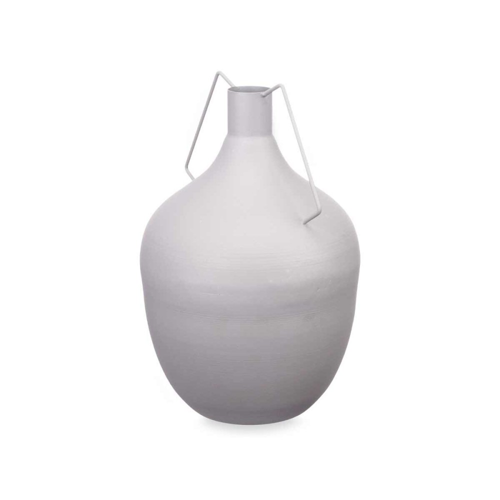 Vase Caraffe Grey Steel 24 x 40 x 24 cm (4 Units)