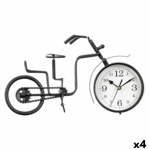 Bordur Fahrrad Schwarz Metall 33 x 21 x 4 cm (4 Stück)