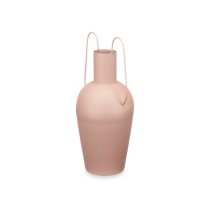 Vase With handles Sand Steel 24 x 45 x 18 cm (4 Units)