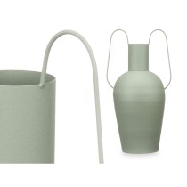 Vase With handles Green Steel 24 x 45 x 18 cm (4 Units)