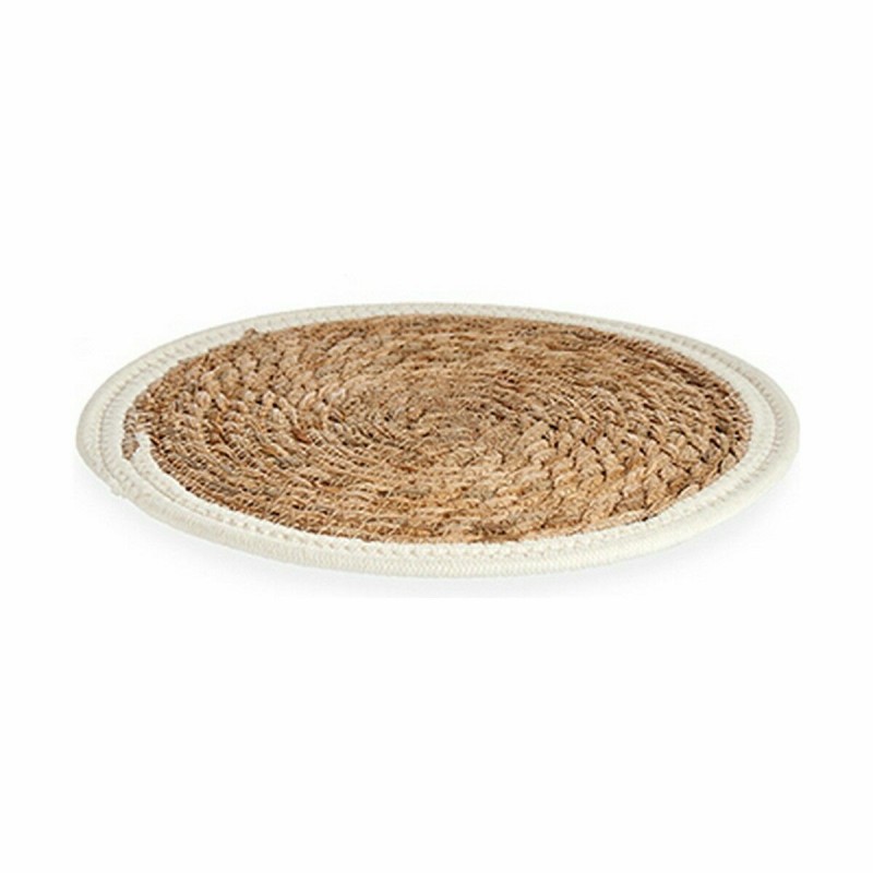 Dessous de plat Naturel Blanc 30 x 1 x 30 cm (48 Unités)