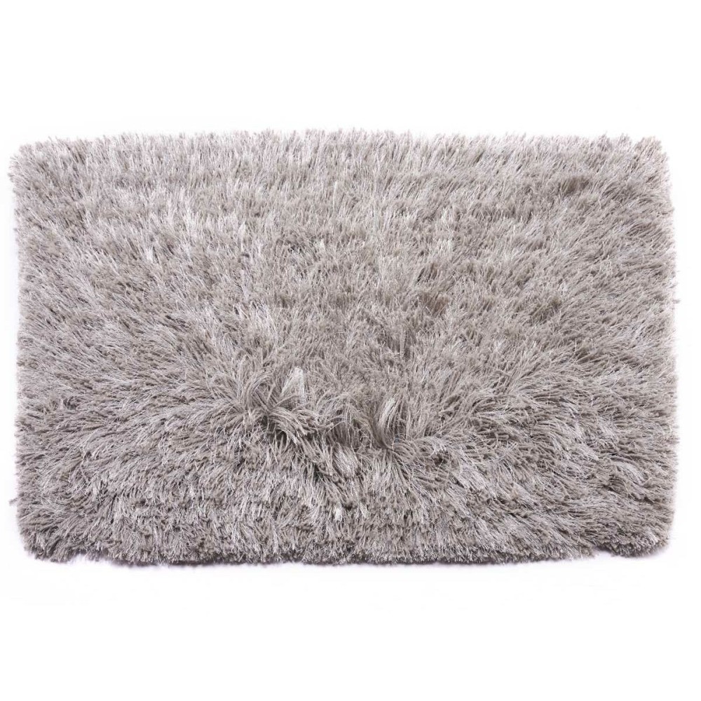 Tapis Gris Coton Polyester 50 x 2 x 80 cm (6 Unités)