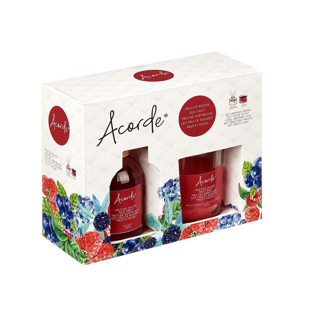 Air Freshener Set Acorde A-924A Red fruits 100 ml (6 Units)