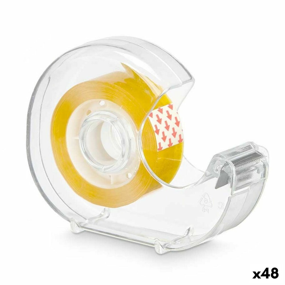 Sellotape Dispenser Pincello 619 Yellow Transparent 2,7 m (48 Units)