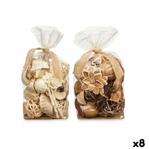 Dekoratives Potpourri Weiß Braun 19 x 40 x 14 cm (8 Stück)