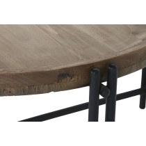 Table Basse Home ESPRIT Bois Métal 90 x 90 x 45 cm