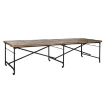 Table de Salle à Manger Home ESPRIT Bois Métal 300 x 100 x 76 cm