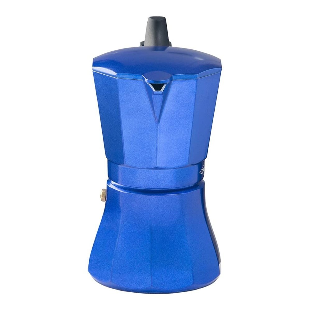 Italian Coffee Pot Oroley Petra Blue Aluminium 9 Cups