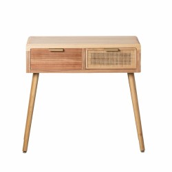 Console HONEY Naturel Bois de paulownia Bois MDF 80 x 40 x 78 cm