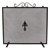 Parre-feu pour cheminée EDM 85756 Noir 67,3 x 0,8 x 61 cm