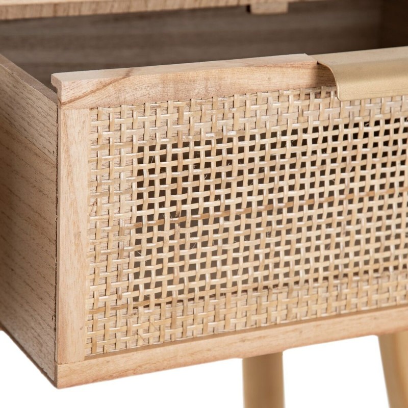 Console HONEY Naturel Bois de paulownia Bois MDF 80 x 40 x 78 cm