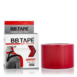 Kinesiology tape Get Active Red 5 cm x 5 mm