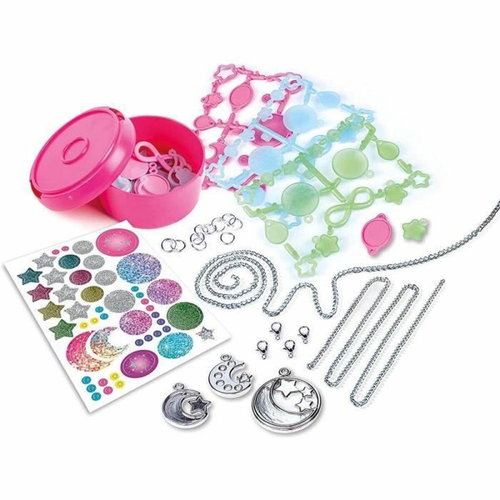 Kit de création de bracelets et colliers Clementoni My Moonlight Pendants Aluminium Caoutchouc Plastique