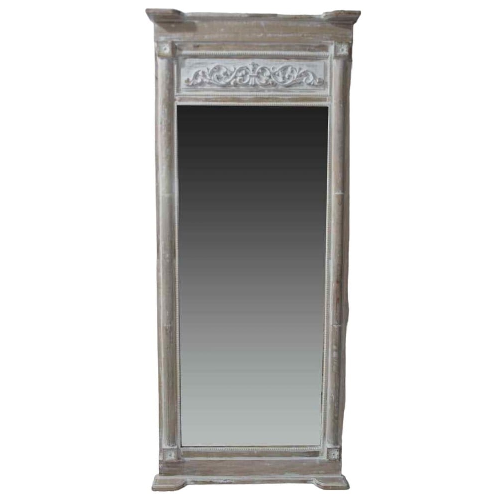 Miroir mural Home ESPRIT Blanc Naturel Romantique 87,6 x 9,5 x 203 cm