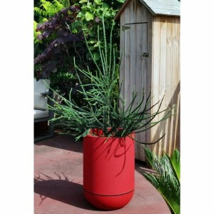 Pot Riviera Granite D40 Rouge Plastique Rond Ø 40 cm