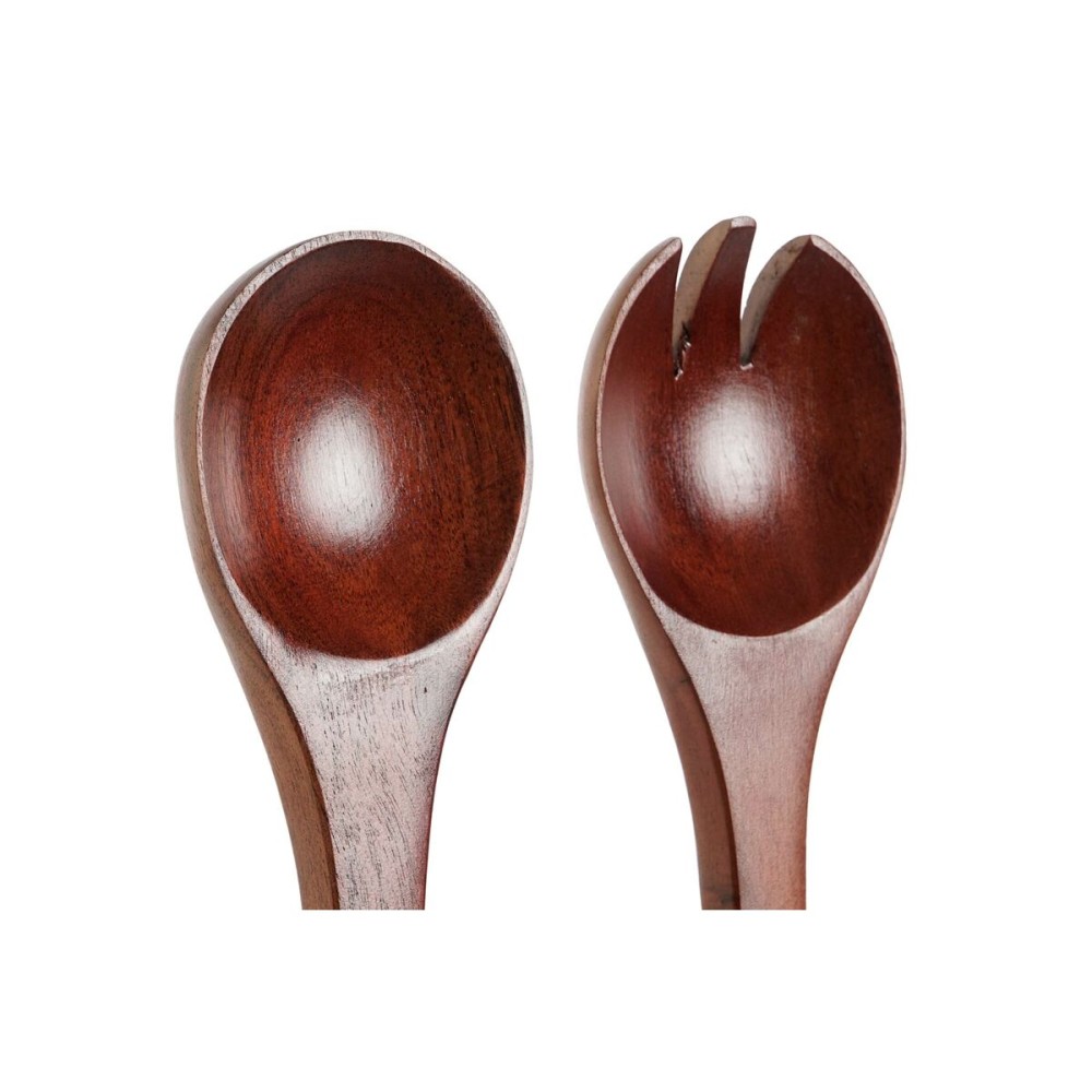 Kitchen utensils Home ESPRIT Aluminium Acacia 32 x 8 x 2 cm