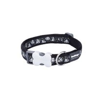 Hundehalsband Red Dingo STYLE DIAMOND Schwarz 41-63 cm