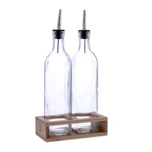 Ensemble salière et poivrier Quid Naturalia Transparent verre 550 ml