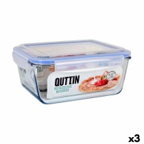 Lunchbox hermetisch Quttin   rechteckig 3,5 L (3 Stück)