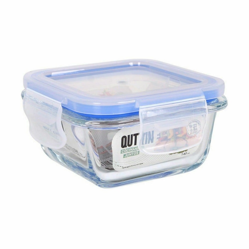 Hermetic Lunch Box Quttin Squared 140 ml (12 Units)