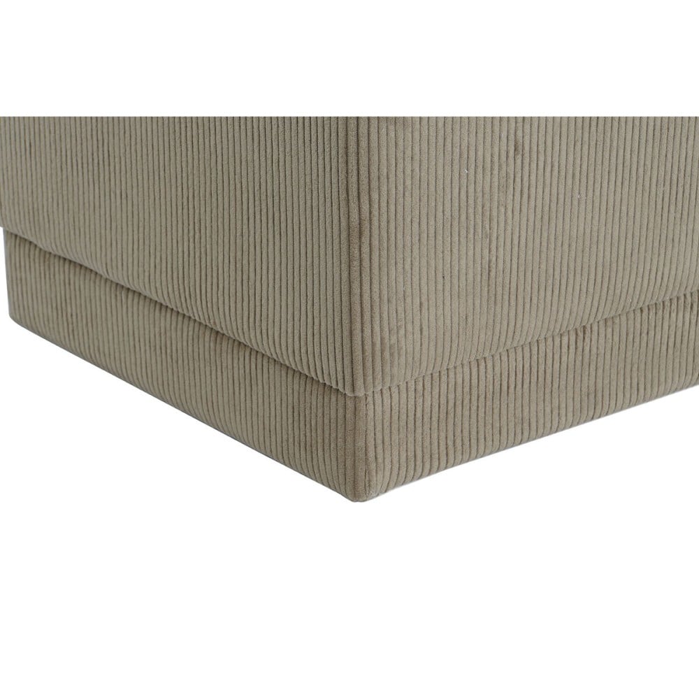 Banquette DKD Home Decor Marron Polyester Bois MDF 100 x 40 x 40 cm