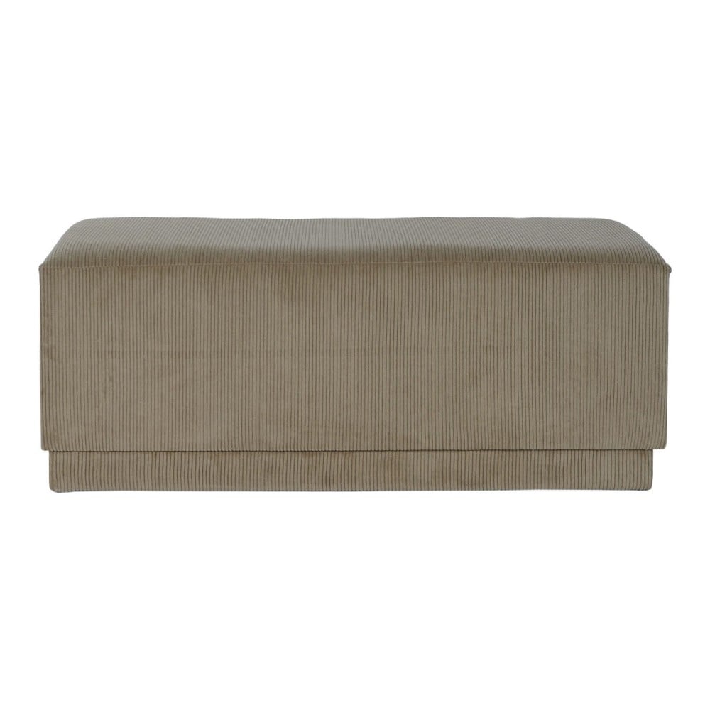 Hocker DKD Home Decor Braun Polyester Holz MDF 100 x 40 x 40 cm