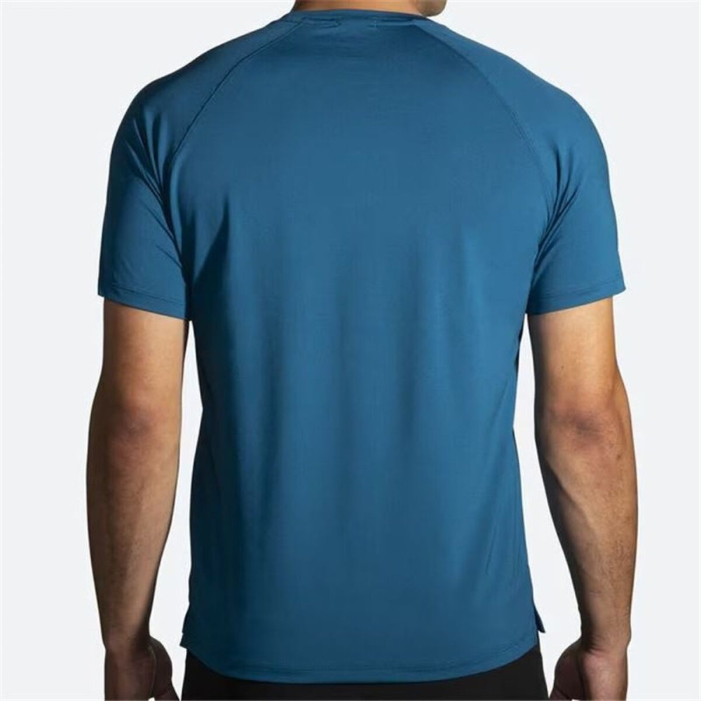 Men’s Short Sleeve T-Shirt Brooks Atmosphere  2.0 Cyan