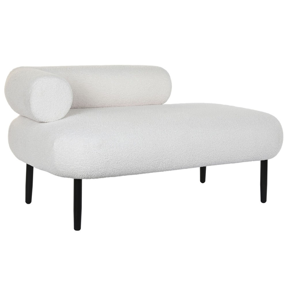 Sofa DKD Home Decor White Black Metal Scandi 127,5 x 73,5 x 64 cm