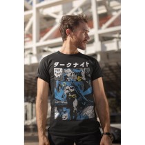 Short Sleeve T-Shirt Batman Manga Cover Black Unisex