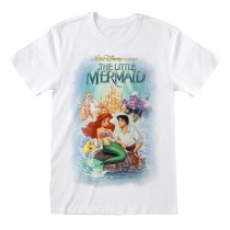 Short Sleeve T-Shirt The Little Mermaid Classic Poster White Unisex