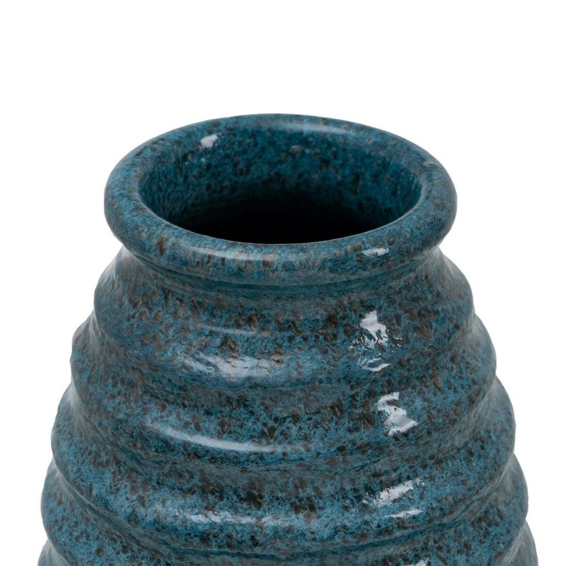 Vase Bleu Céramique 16 x 16 x 40 cm