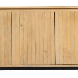 Anrichte MONTMARTRE Schwarz natürlich Eisen Mango-Holz 140 x 40 x 75 cm