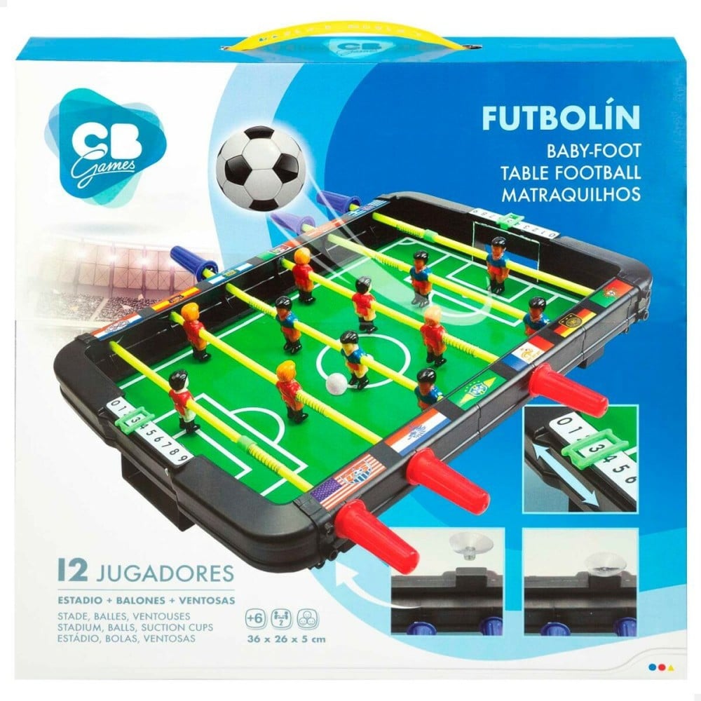 Tischfußball Colorbaby 36 x 5 x 26 cm (6 Stück)