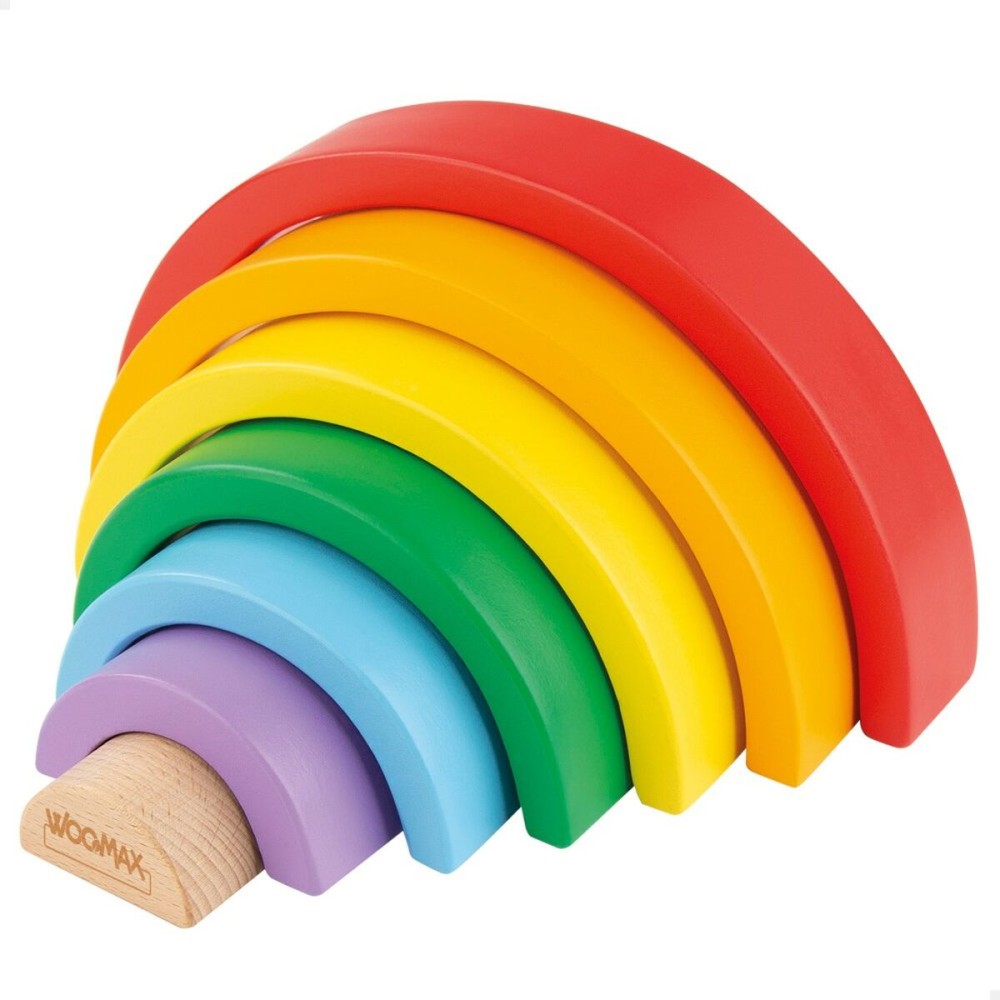 Geschicklichkeitsspiel Woomax Regenbogen 21 x 10 x 3,5 cm (12 Stück)