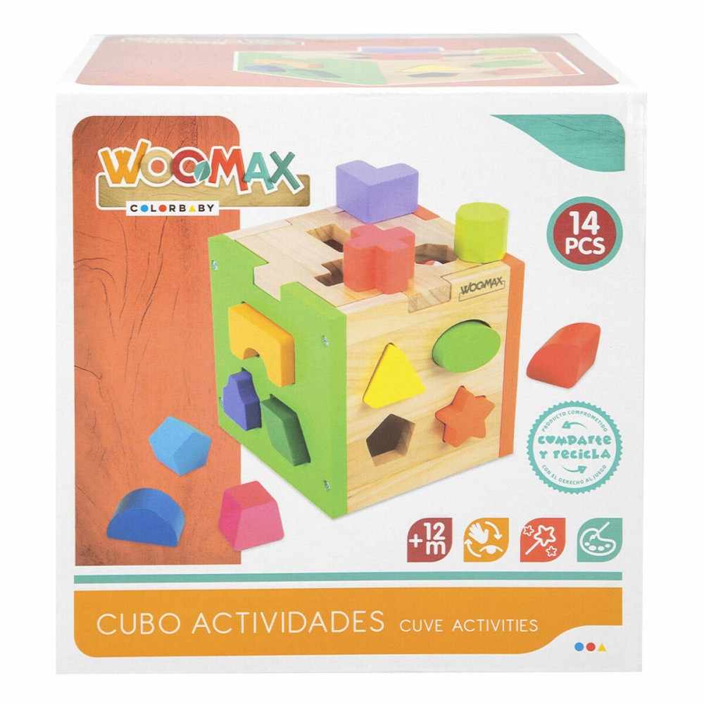 Kinder Puzzle aus Holz Woomax 15 x 15 x 15 cm (6 Stück)