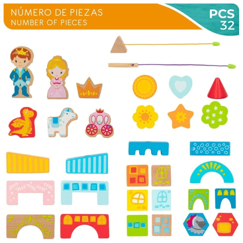 Set de construction Woomax 32 Pièces (6 Unités)