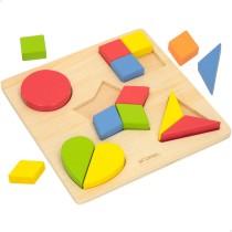 Child's Wooden Puzzle Woomax Shapes + 12 Months 16 Pieces (6 Units)