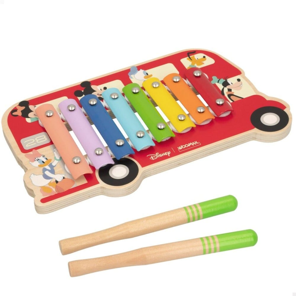 Xylophone Disney Bois Plastique 26 x 2,2 x 15 cm (6 Unités)