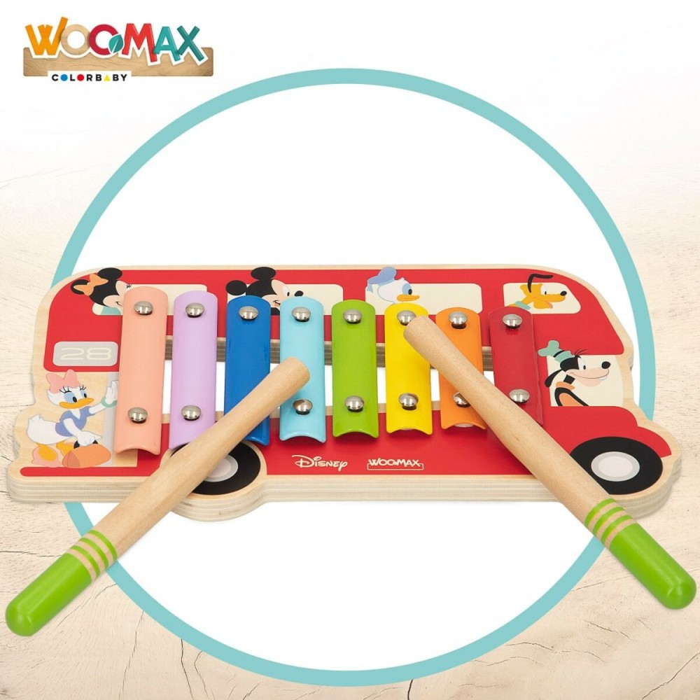 Xylophone Disney Wood Plastic 26 x 2,2 x 15 cm (6 Units)