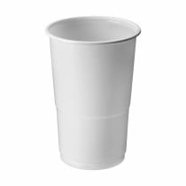 Lot de verres réutilisables Algon Blanc 25 Pièces 250 ml (48 Unités)