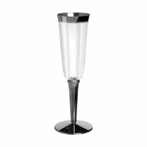 Set of reusable cups Algon Wine cellar Silver 3 Pieces 180 ml (36 Units)