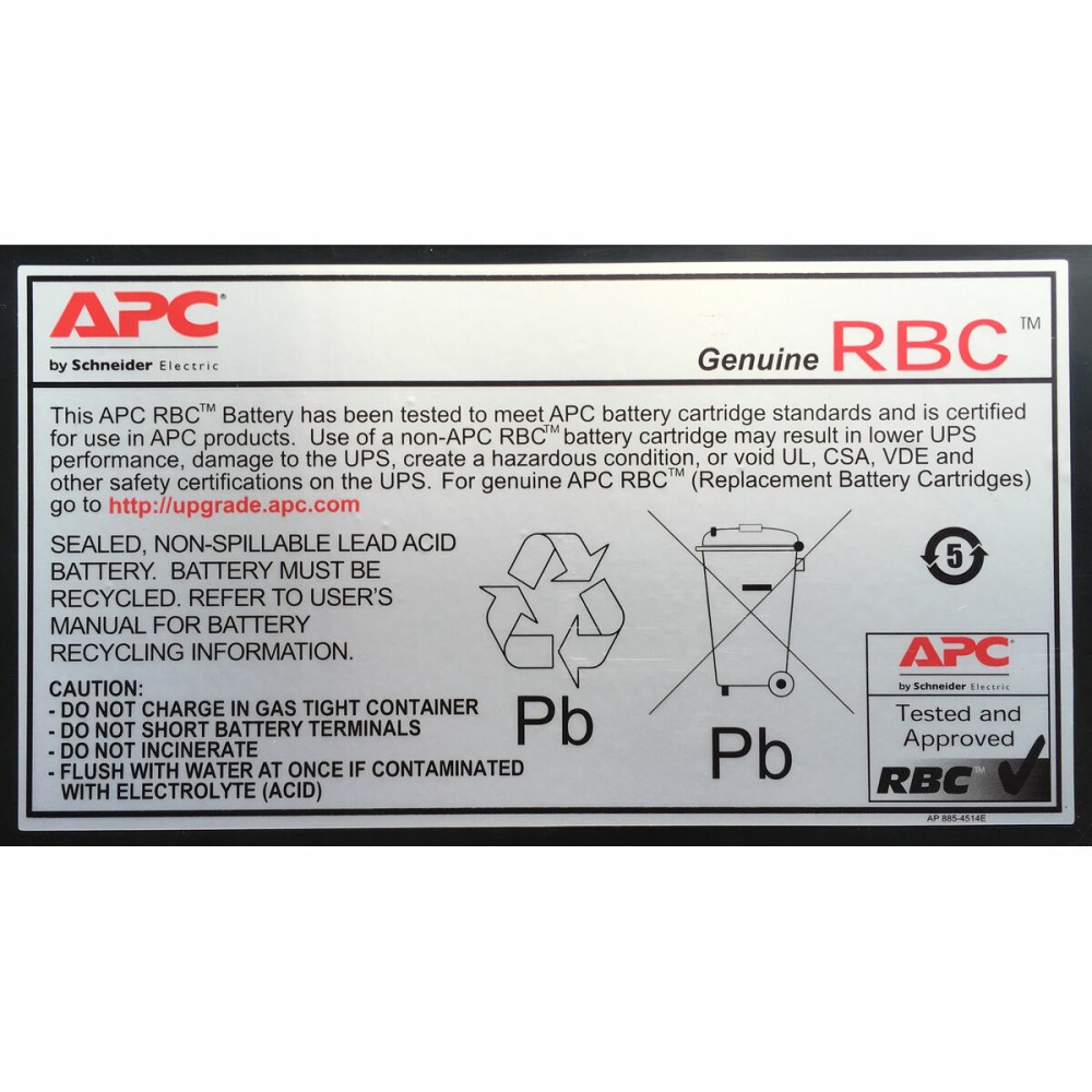 Batterie für Unterbrechungsfreies Stromversorgungssystem USV APC RBC59               