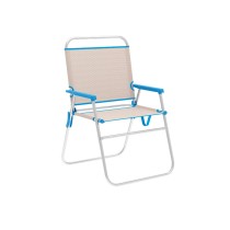 Folding Chair Marbueno Blue Beige 52 x 80 x 56 cm