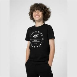 Children’s Short Sleeve T-Shirt 4F M294 Deep Black