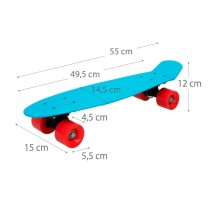 Skateboard Colorbaby Blau (6 Stück)