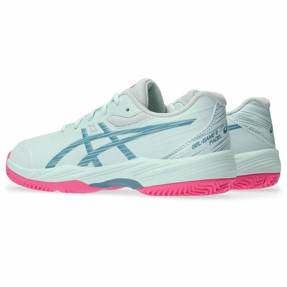 Children's Padel Trainers Asics Gel-Game 9  Light Blue