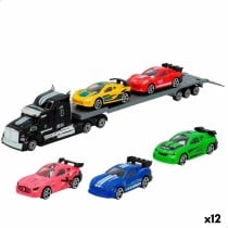 Camion porte-véhicules et Voitures Speed & Go 28 x 5 x 4,5 cm (12 Unités)